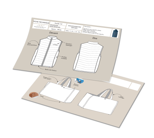 mockup fiche technique